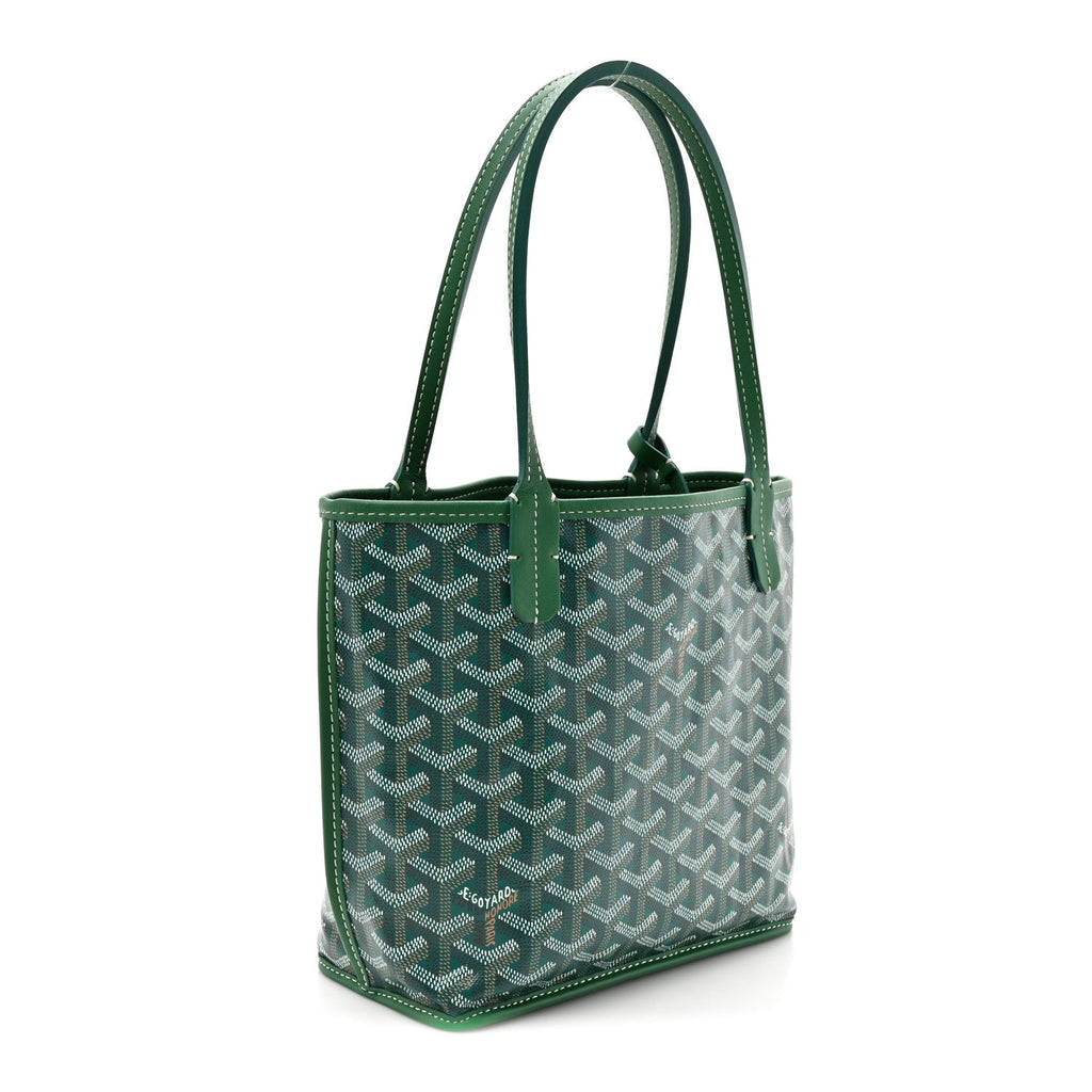 Goyardine Reversible Mini Anjou Green