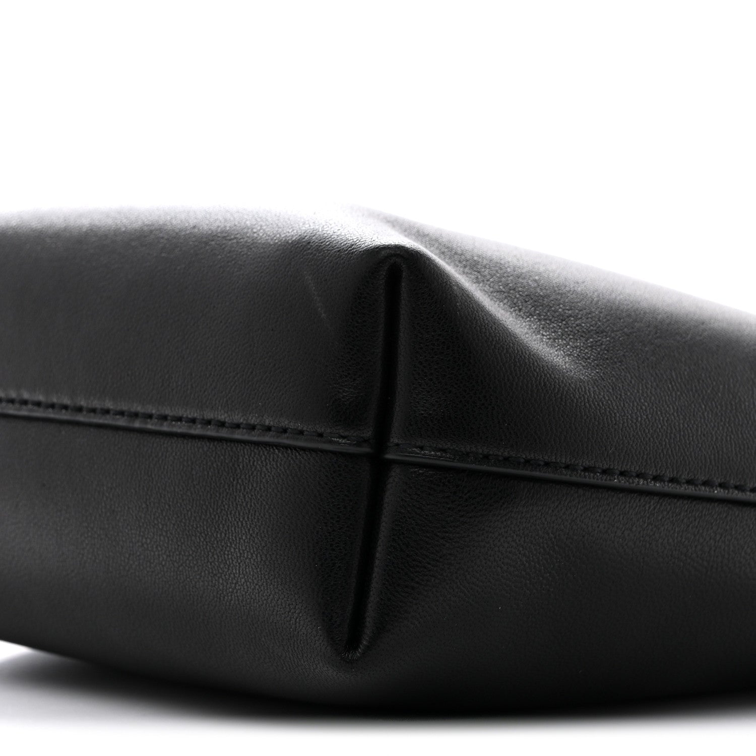 Lambskin Pochon Shoulder Bag Black