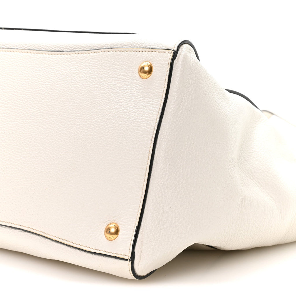 Vitello Daino Shopping Tote Talco