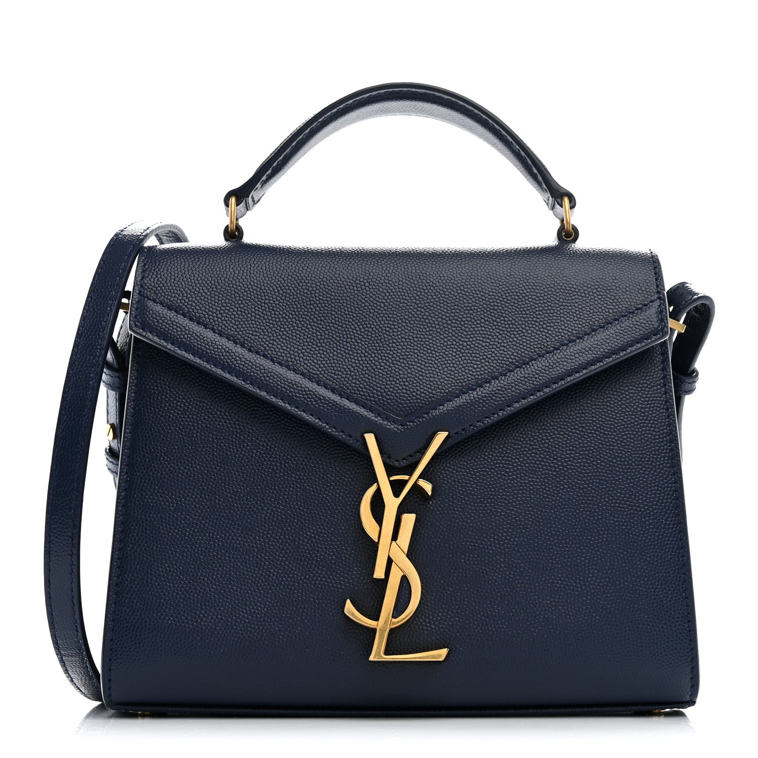 Grain de Poudre Mini Classic Monogram Cassandra Top Handle Blue Charron