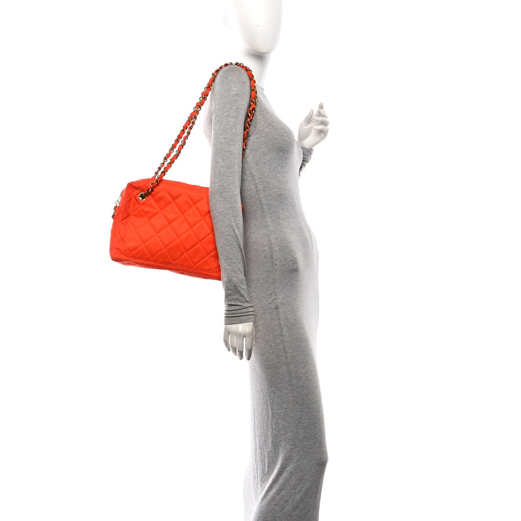 Quilted Camera Case Orange