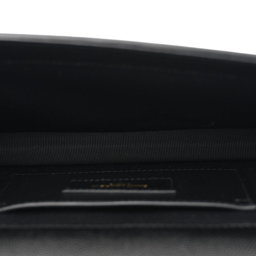 Grain De Poudre Classic Monogram Kate Clutch Black