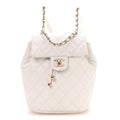 Caviar Quilted Mini Urban Spirit Backpack White
