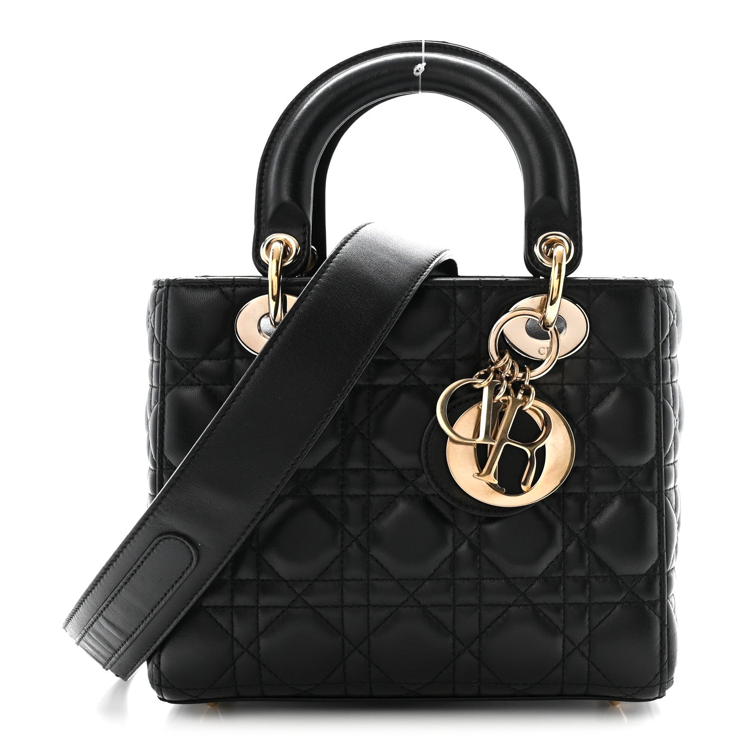 Lambskin Cannage Small My ABCDior Lady Dior Black