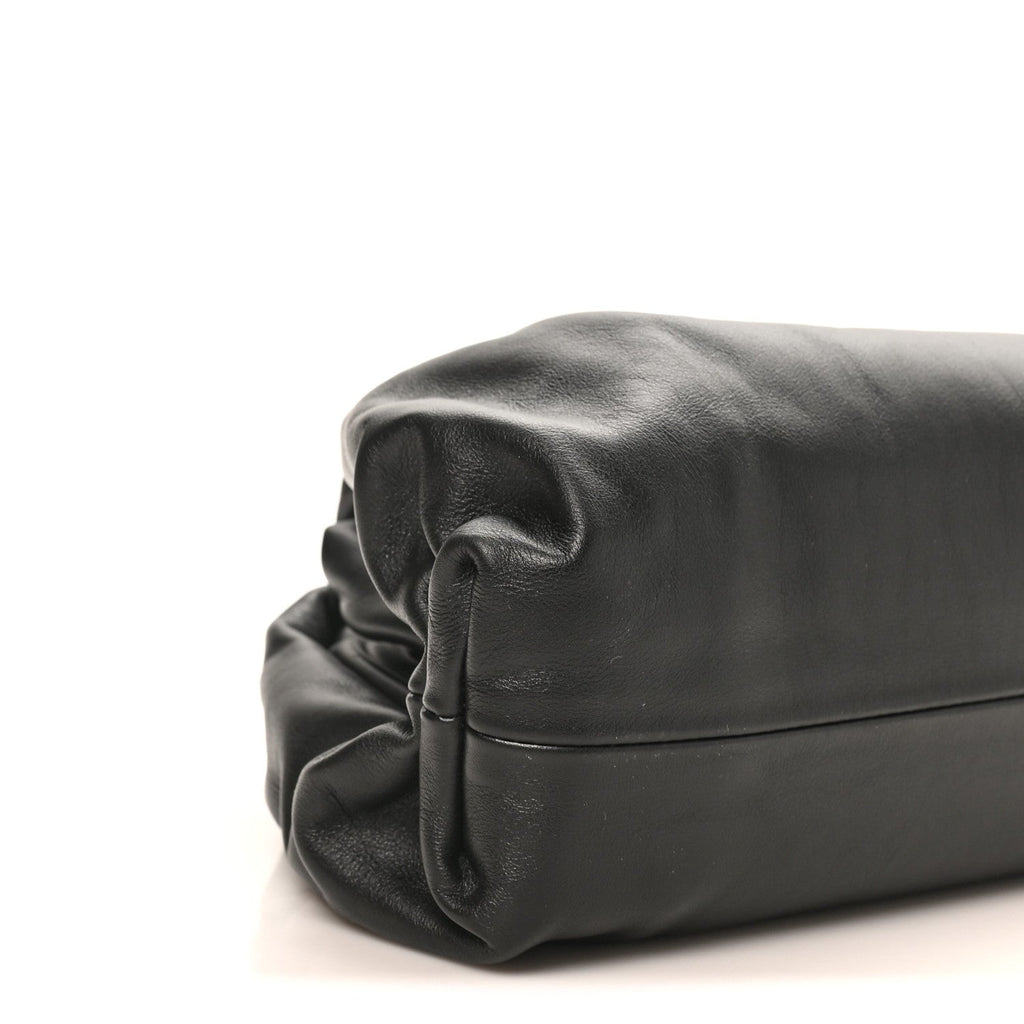 Smooth Butter Calf The Pouch Oversized Clutch Black