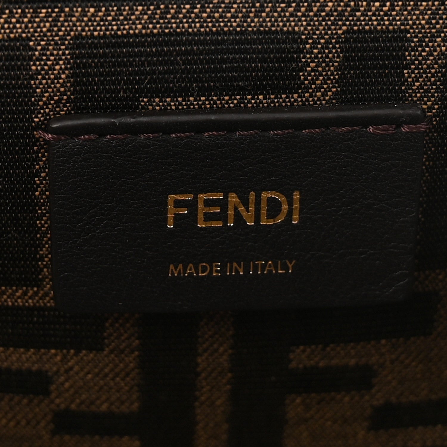 Snakeskin Small Fendi First Brown