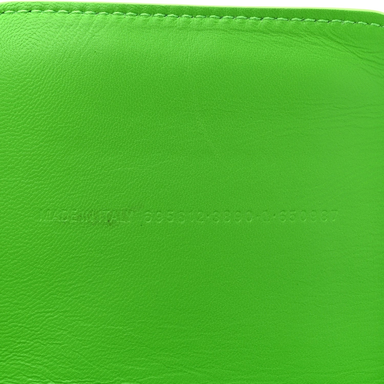 Nylon Lambskin Woven Small Ibiza Basket With Strap Green