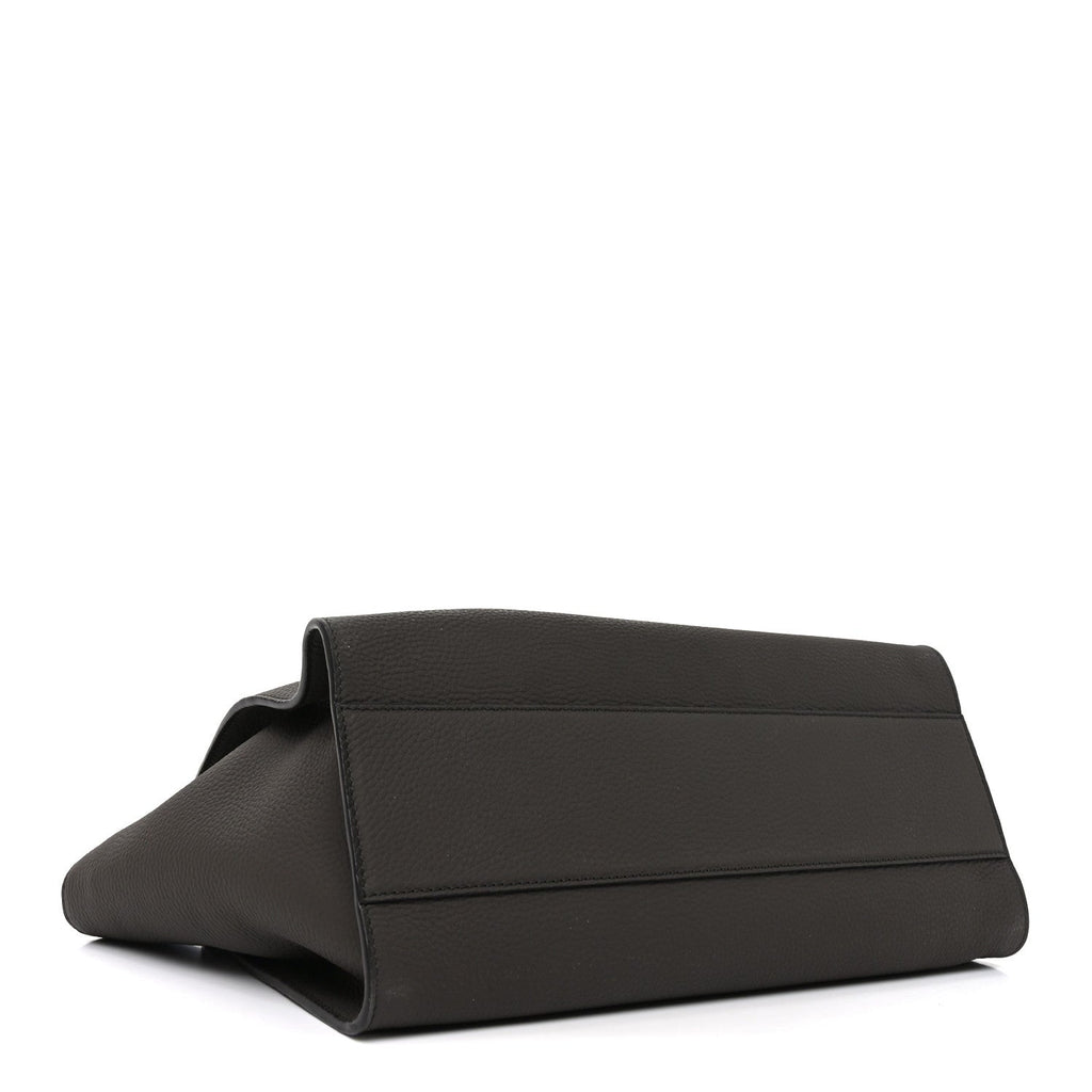 Matte Grained Calfskin Marlo 14 Mid Grey