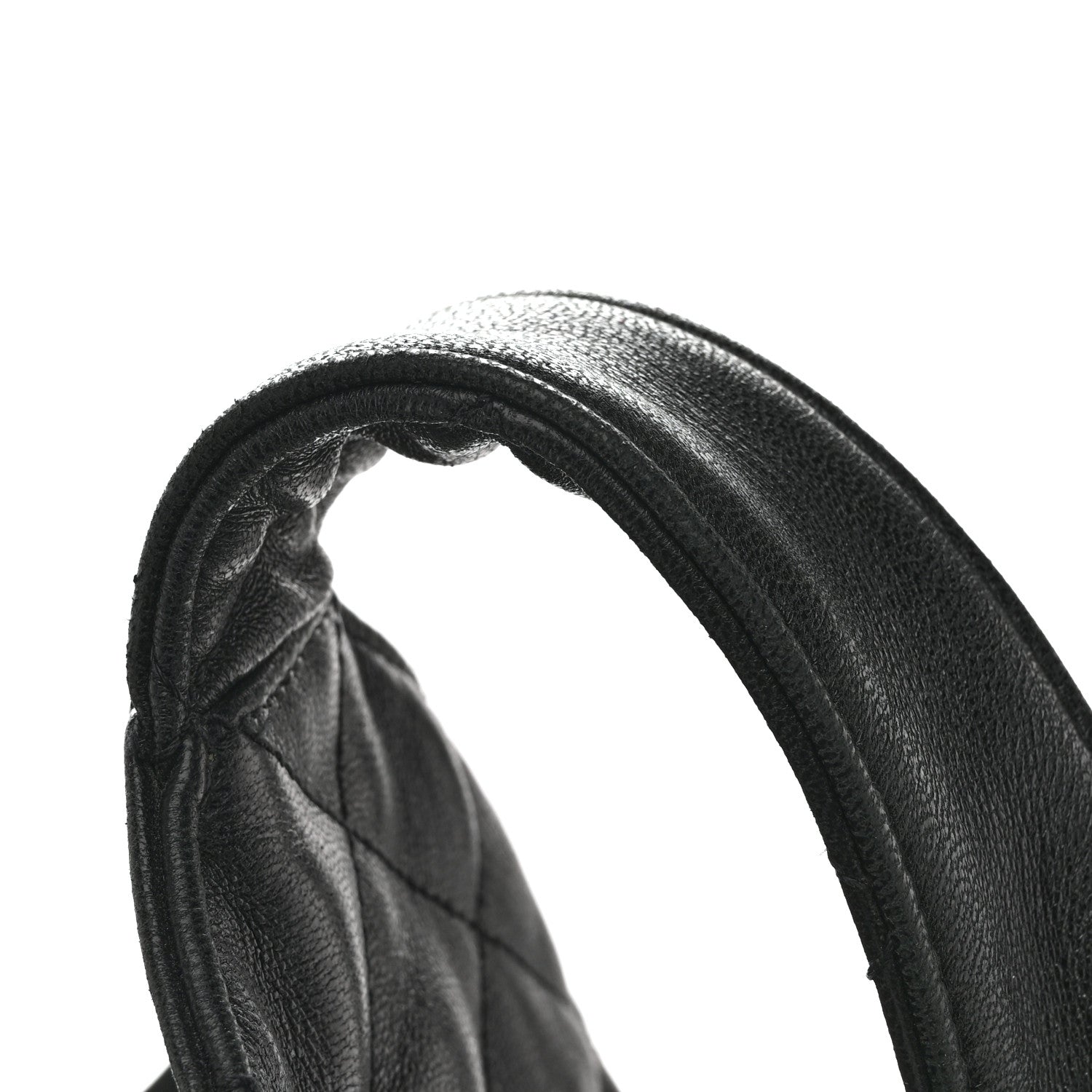Lambskin Quilted Maxi Icare Shopping Tote Black