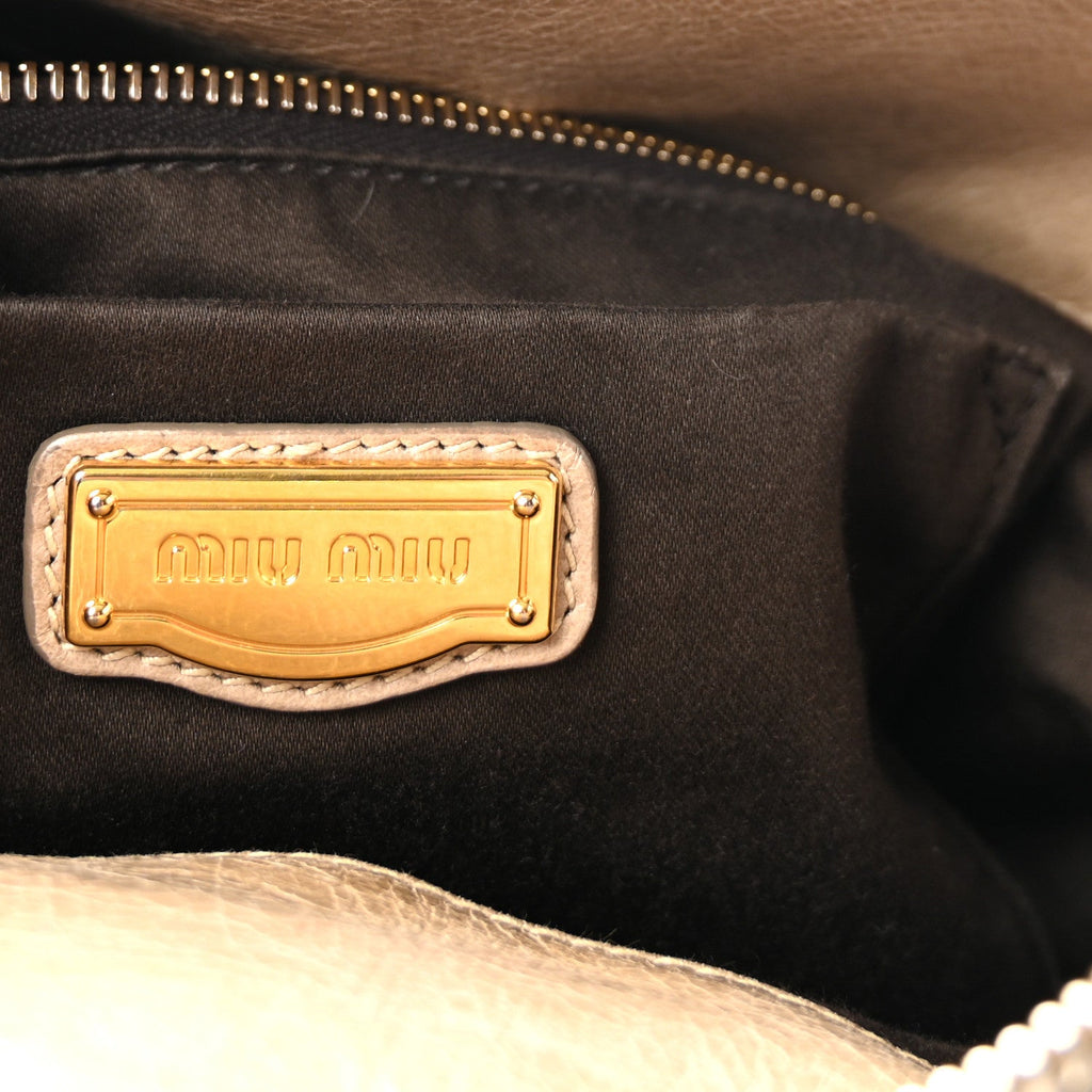 Vitello Lux Medium Bow Bag Grey