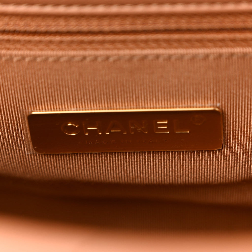 Lambskin Quilted Medium Chanel 19 Flap Brown