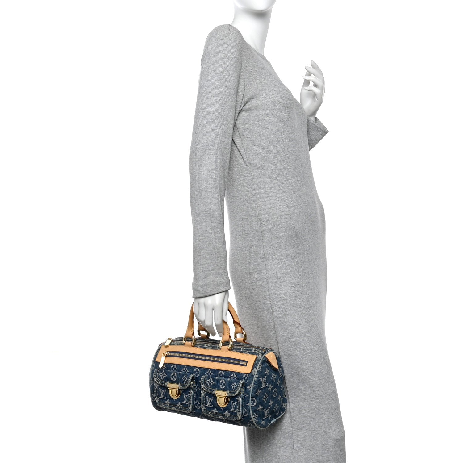 Monogram Denim Neo Speedy Blue