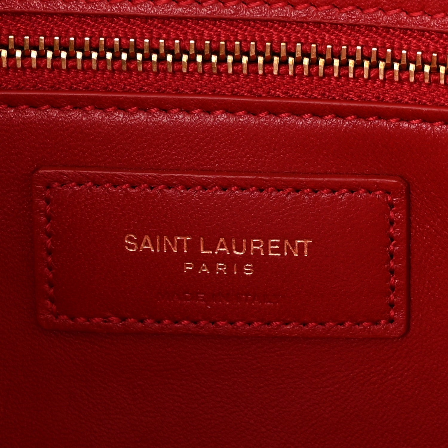 Smooth Calfskin Le Maillon Satchel Rouge Eros