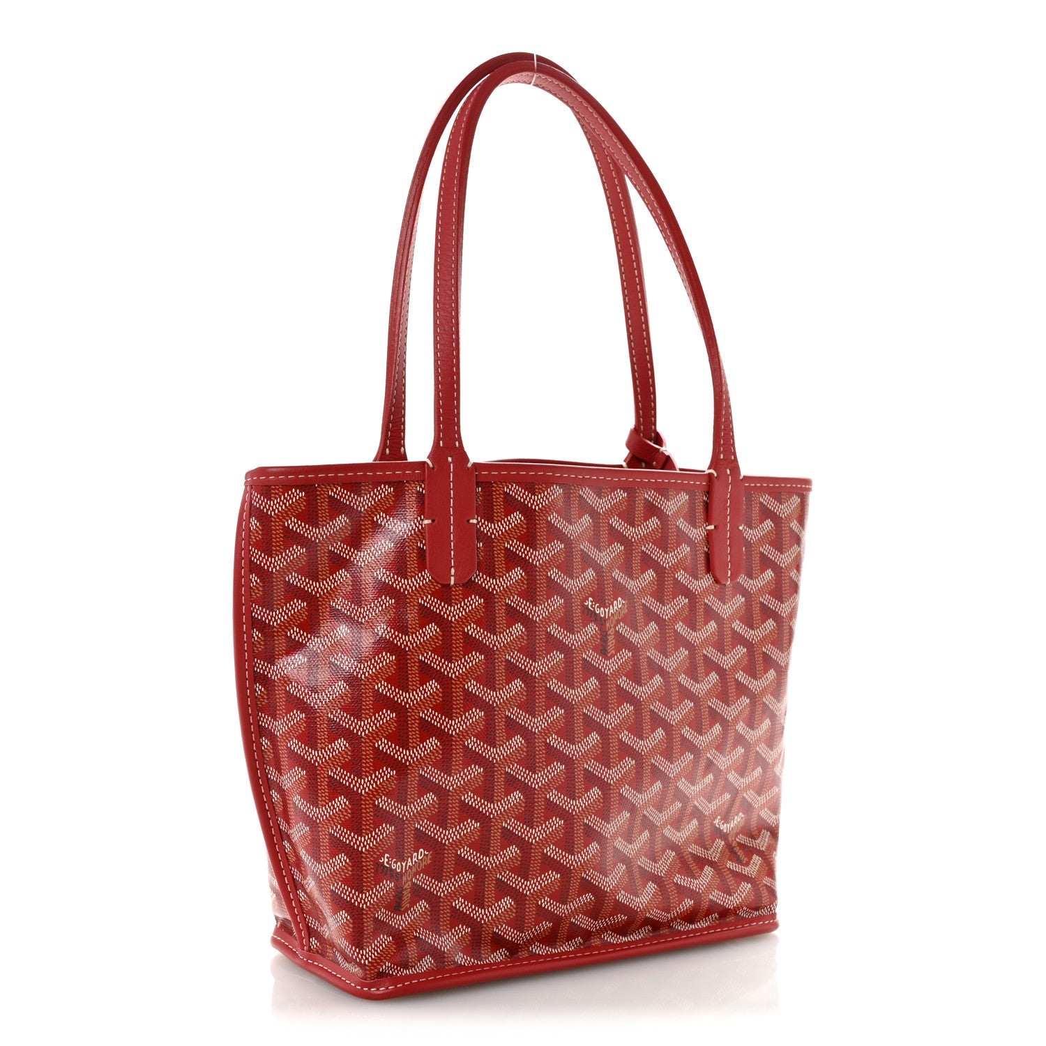Goyardine Reversible Mini Anjou Red