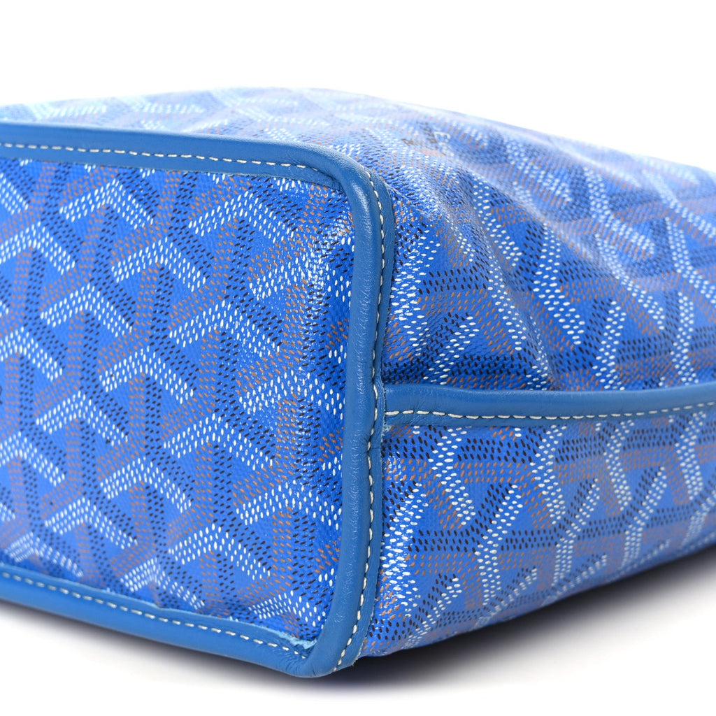 Goyardine Reversible Mini Anjou Sky Blue