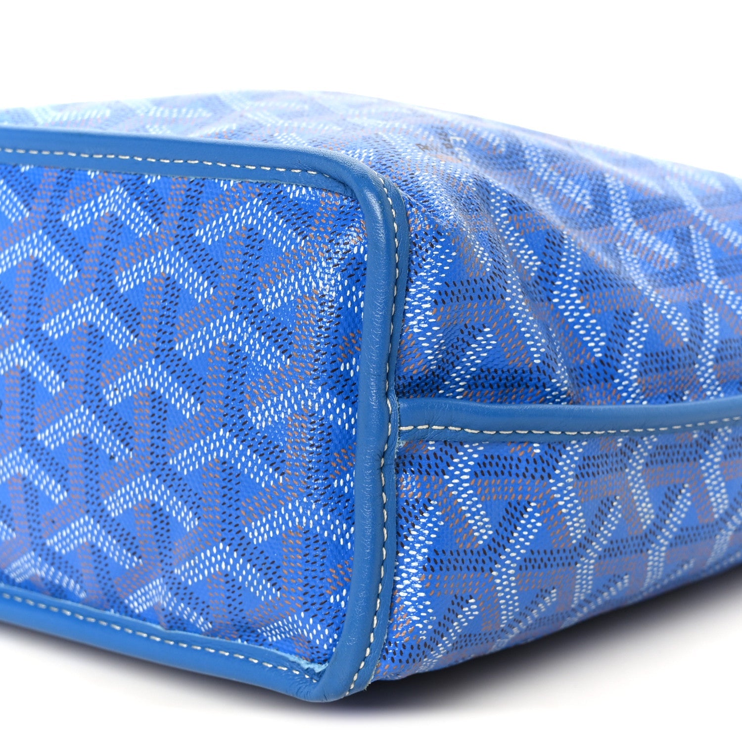 Goyardine Reversible Mini Anjou Sky Blue