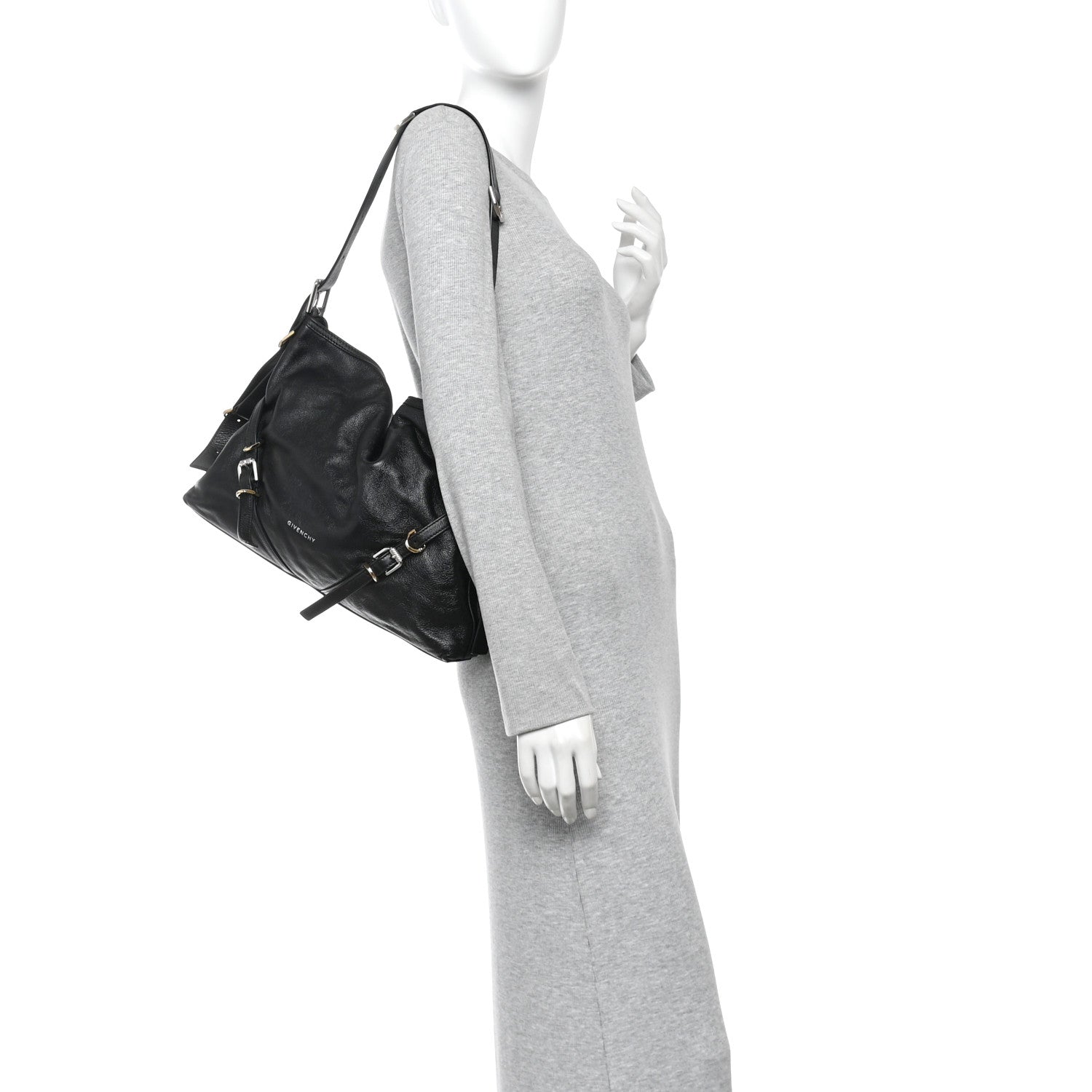 Calfskin Medium Voyou Bag Black