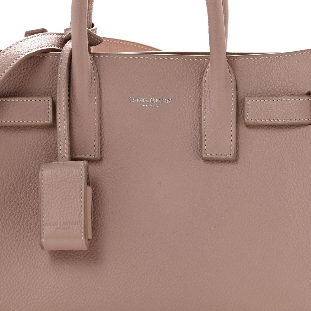 Grained Calfskin Nano Sac De Jour Pale Blush