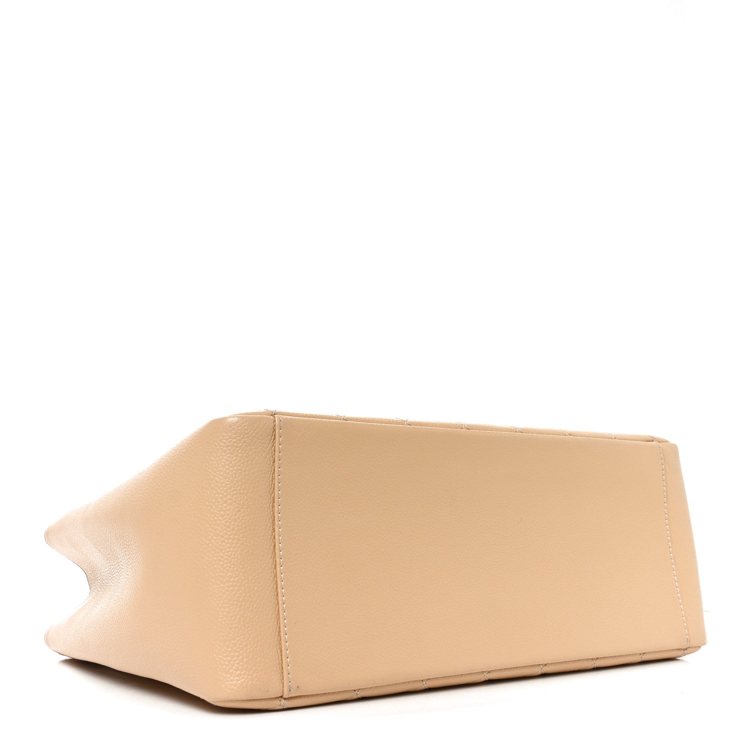 Caviar Quilted Grand Shopping Tote GST Beige Clair
