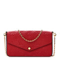 Empreinte Pochette Felicie Chain Wallet Scarlet