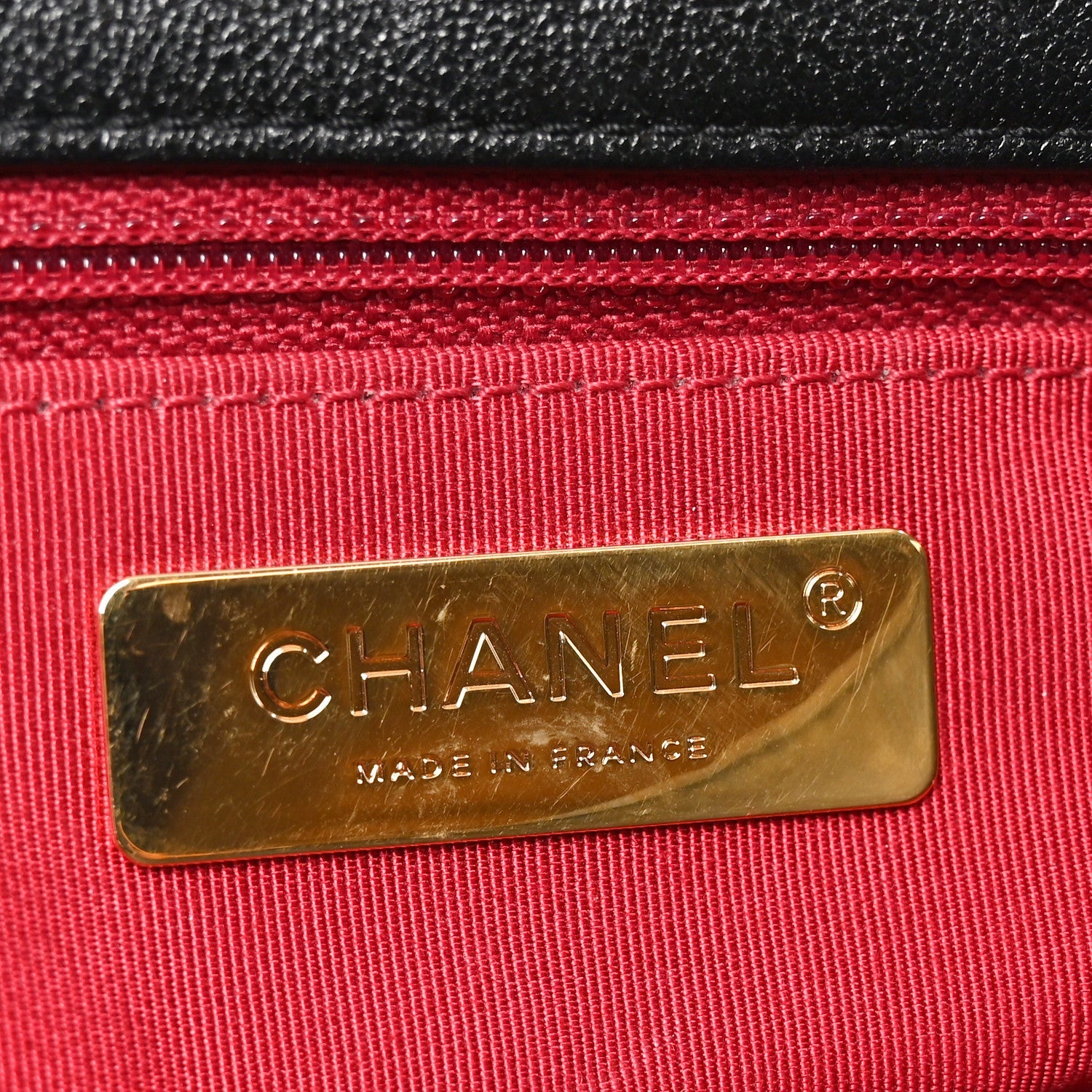 Goatskin Quilted Large Chanel 19 Flap Black