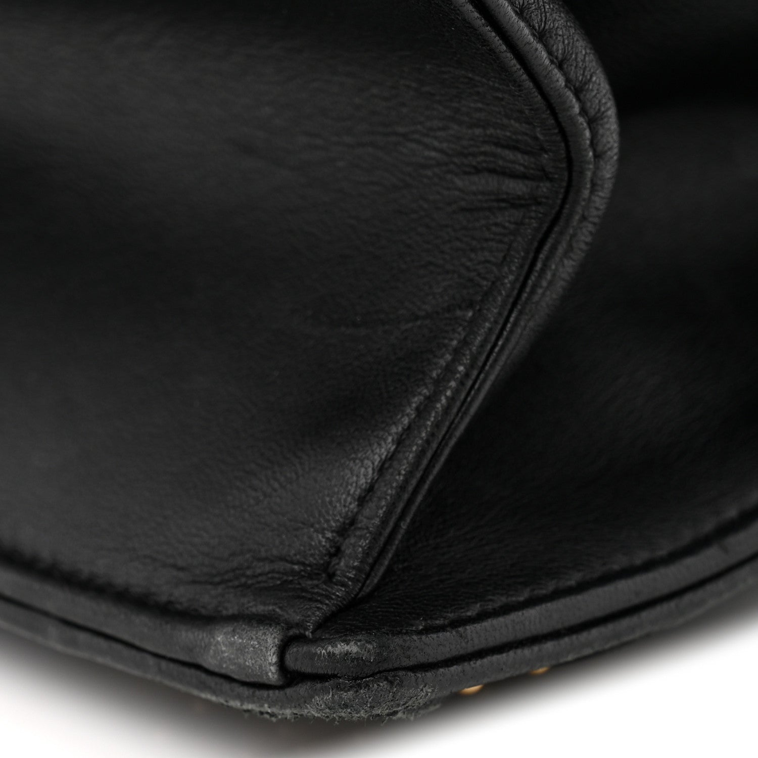 Lambskin Studded Medium Diorama Flap Bag Black