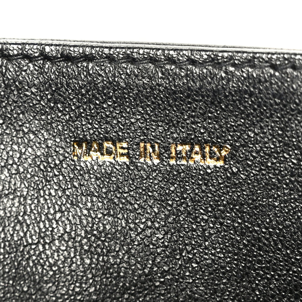 Lambskin Quilted Diamond CC Flap Black