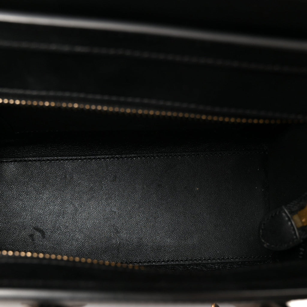 Smooth Calfskin Bullhide Nano Tri-Color Luggage Indigo
