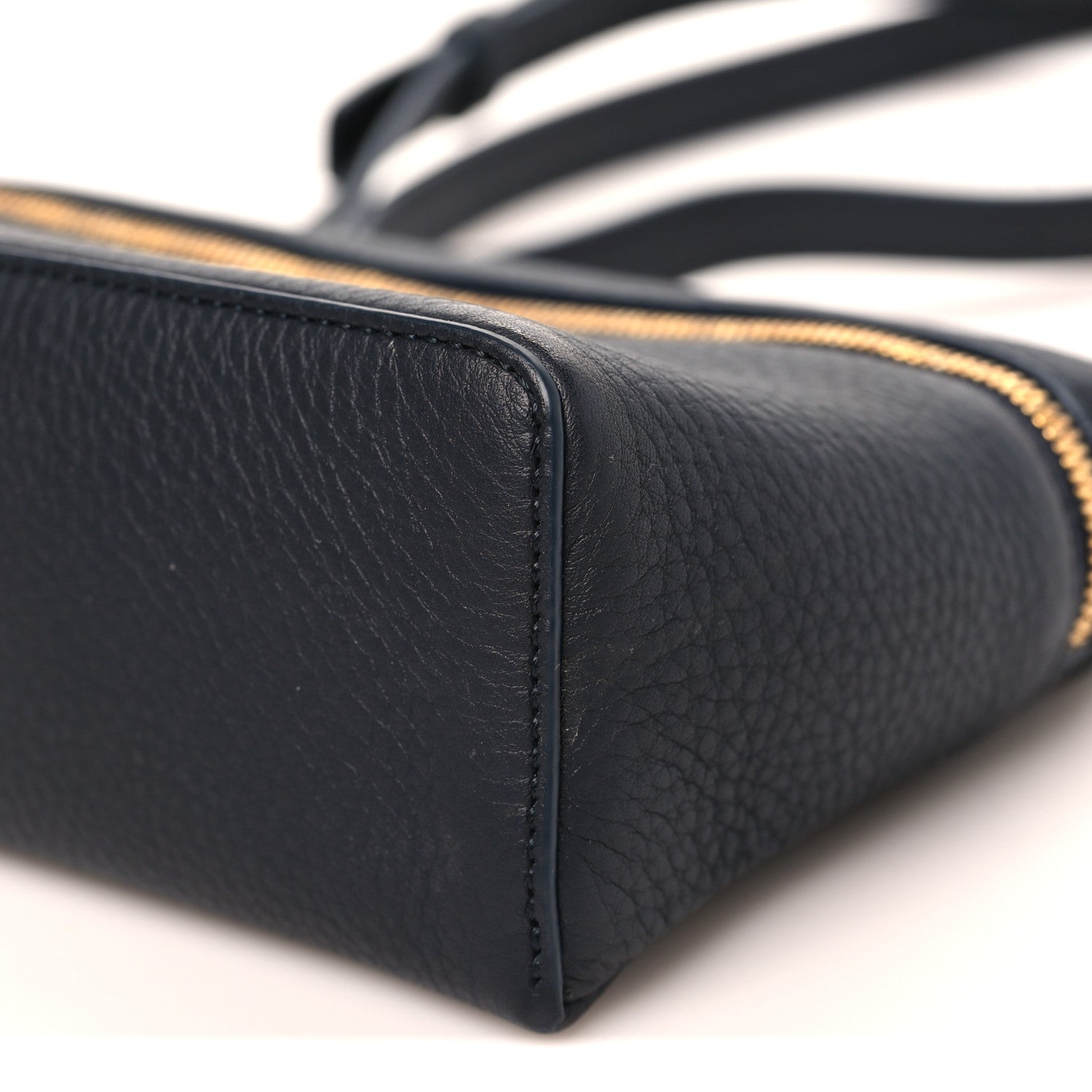 Grained Calfskin L19 Extra Pocket Pouch Navy Blue