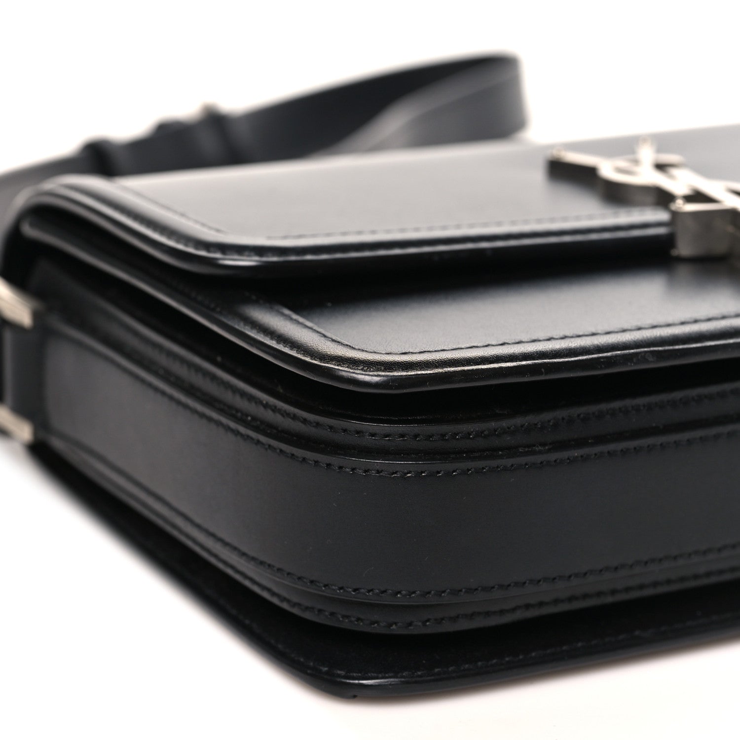 Box Calfskin Monogram Medium Solferino Satchel Black