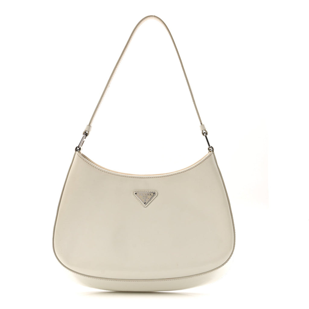 Spazzolato Cleo Shoulder Bag White
