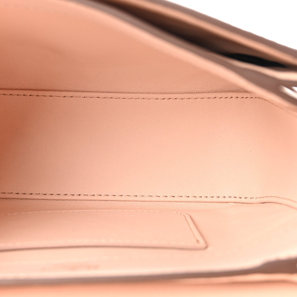 High Gloss Calfskin Flowers Lana Small Top Handle Blossom Pink