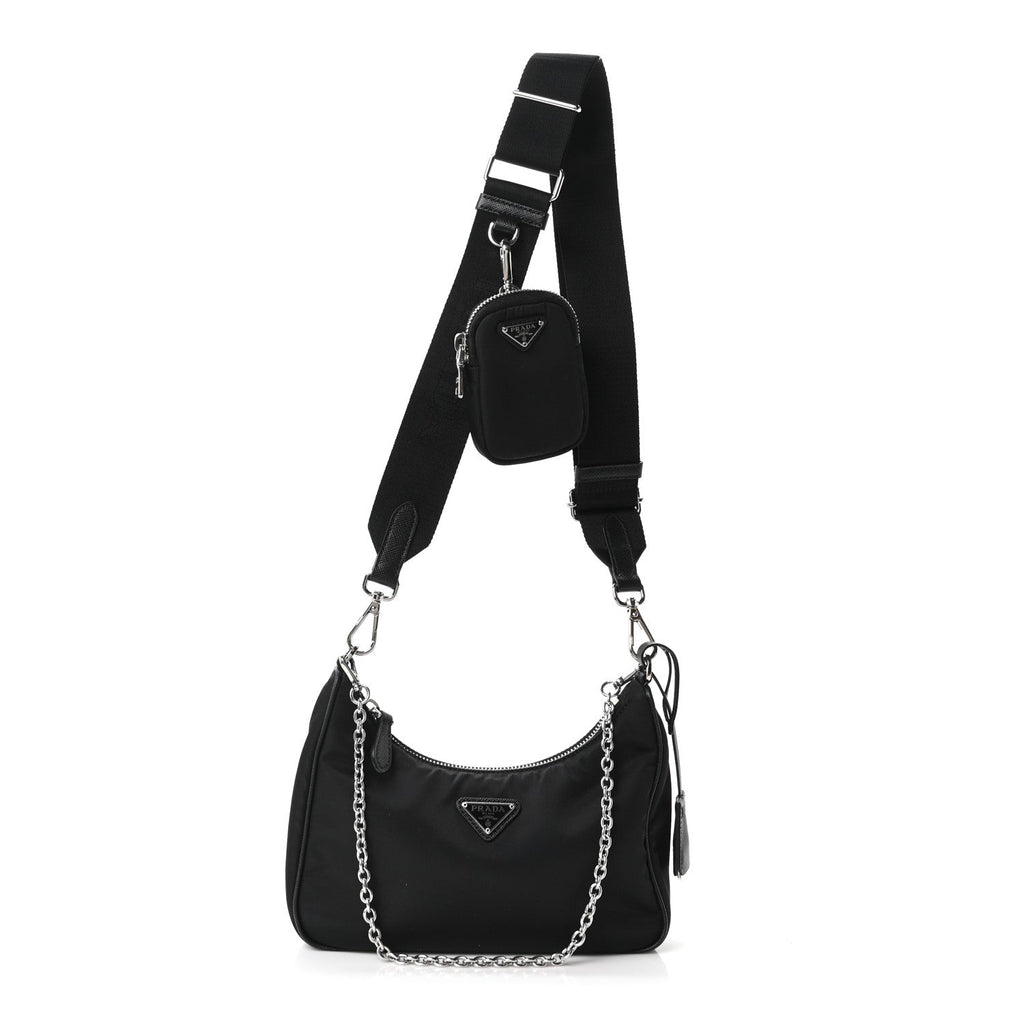 Nylon Re-Edition 2005 Shoulder Bag Black