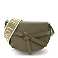 Calfskin Jacquard Mini Gate Dual Bag Autumn Green