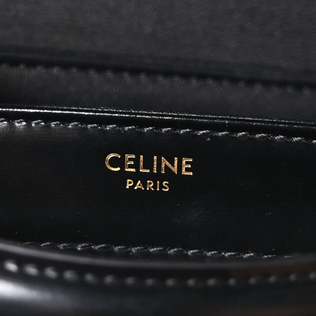 Shiny Calfskin Teen Besace Black