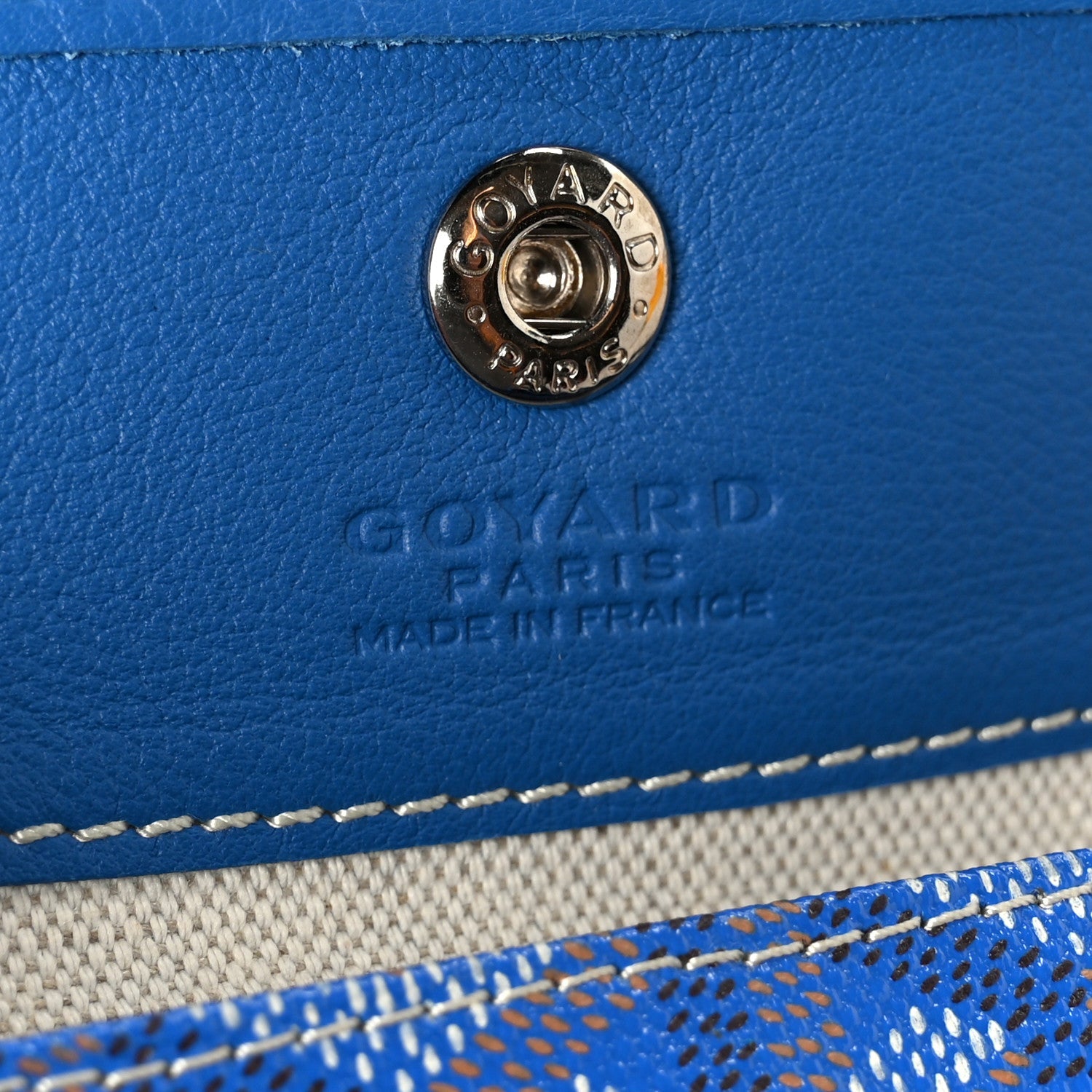 Goyardine Reversible Mini Anjou Sky Blue