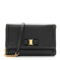Hammered Calfskin Vara Bow Mini Bag Black