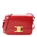 Shiny Calfskin Teen Triomphe Red