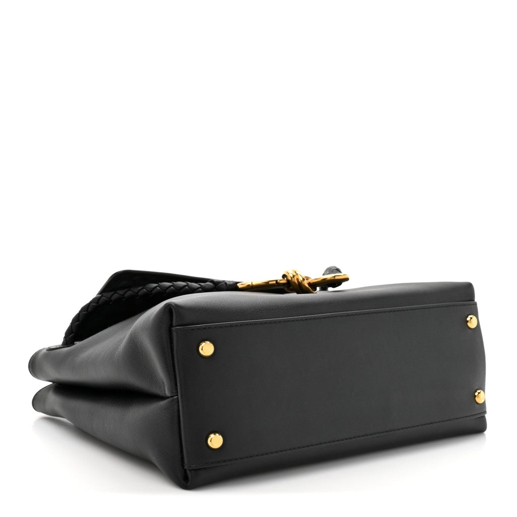 Silky Calfskin Small Ciao Ciao Black