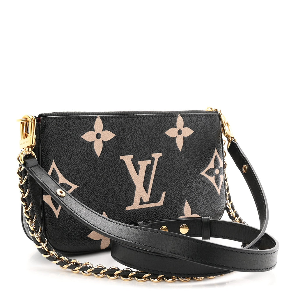 Empreinte Monogram Giant Multi Pochette Accessories Black Beige