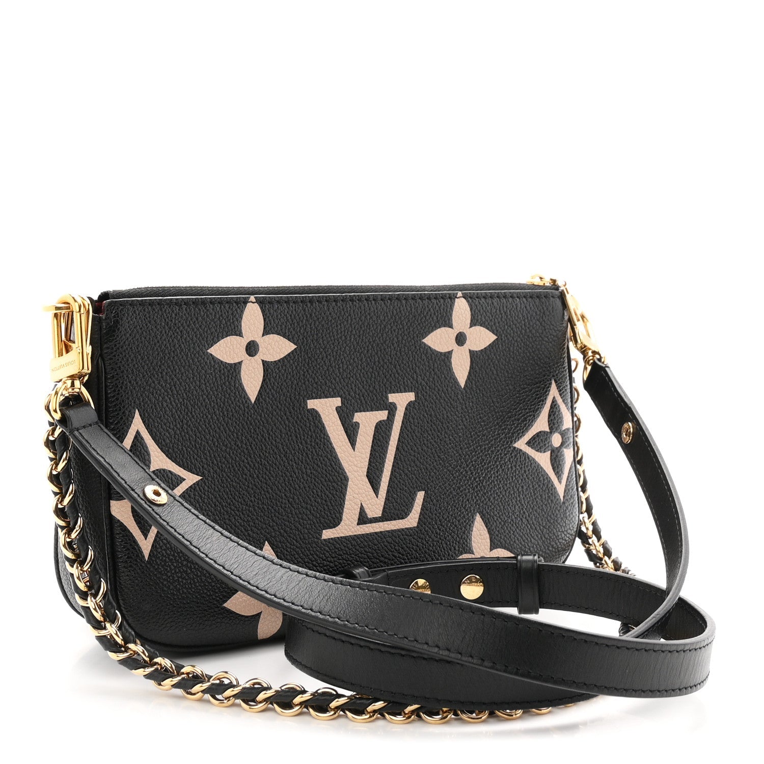 Empreinte Monogram Giant Multi Pochette Accessories Black Beige