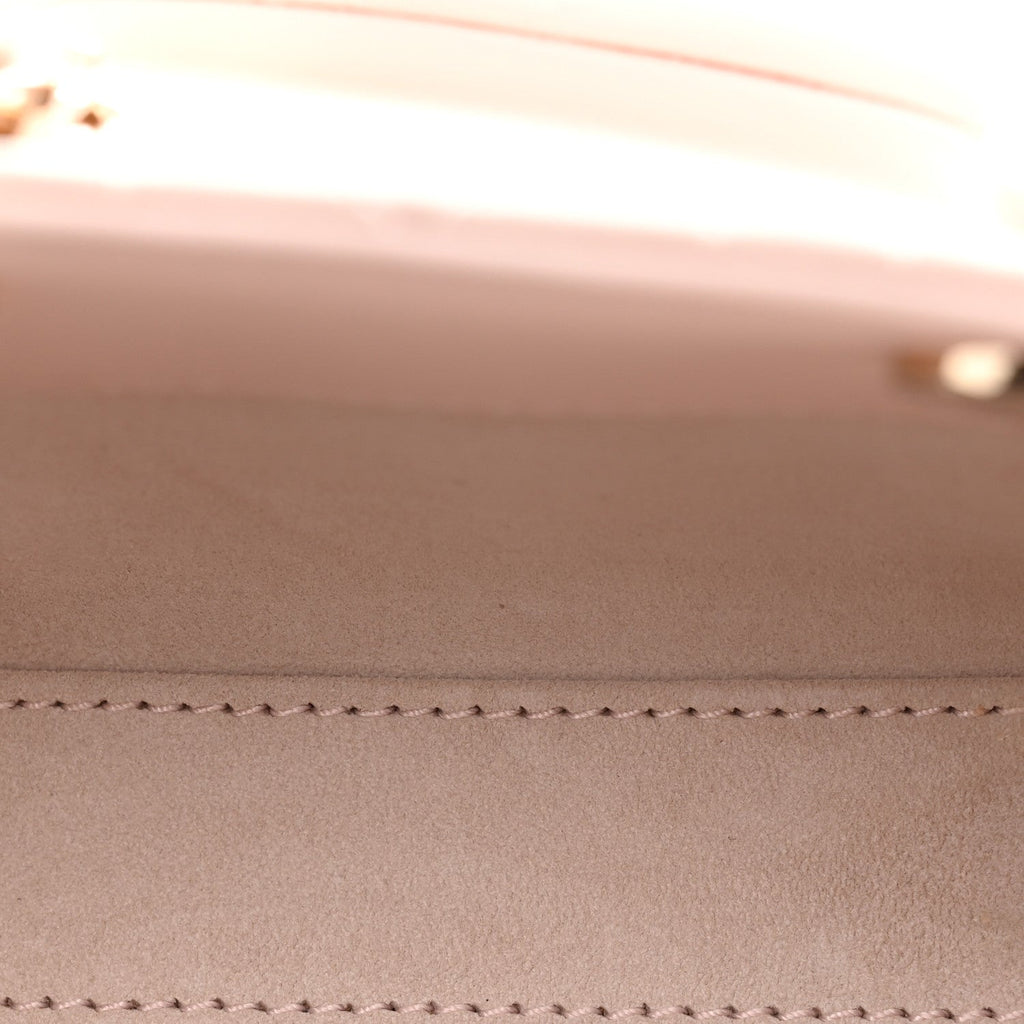 Lambskin Cannage Micro Lady D-Joy Powder Pink