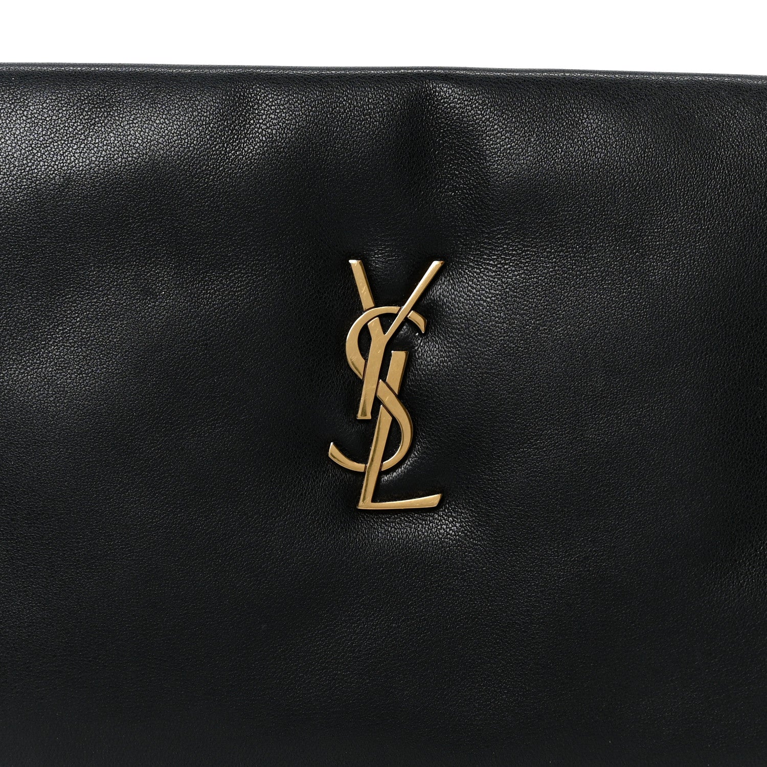 Lambskin Long Calypso Pouch Black