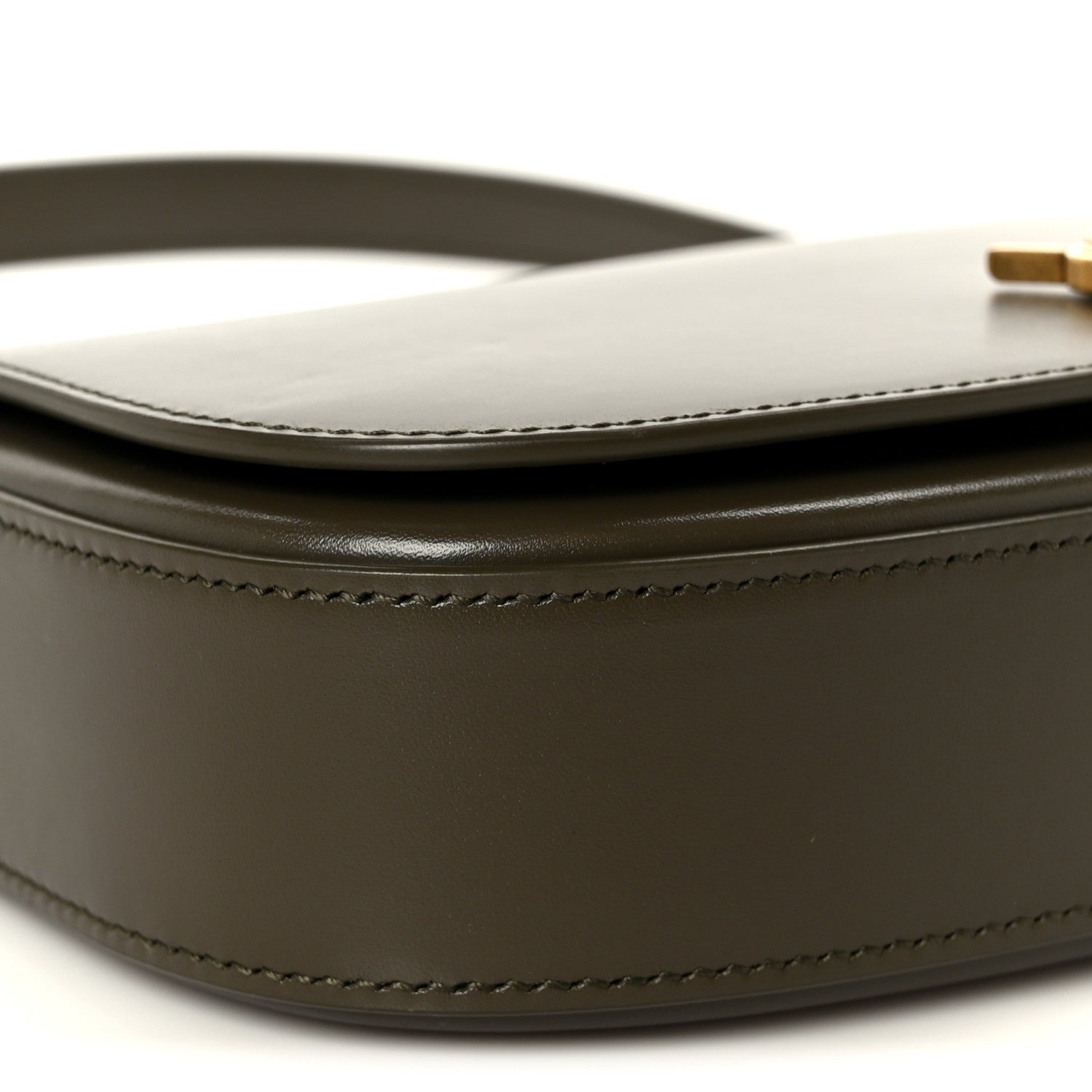 Box Calfskin Mini Voltaire Shoulder Bag  Deep Musk