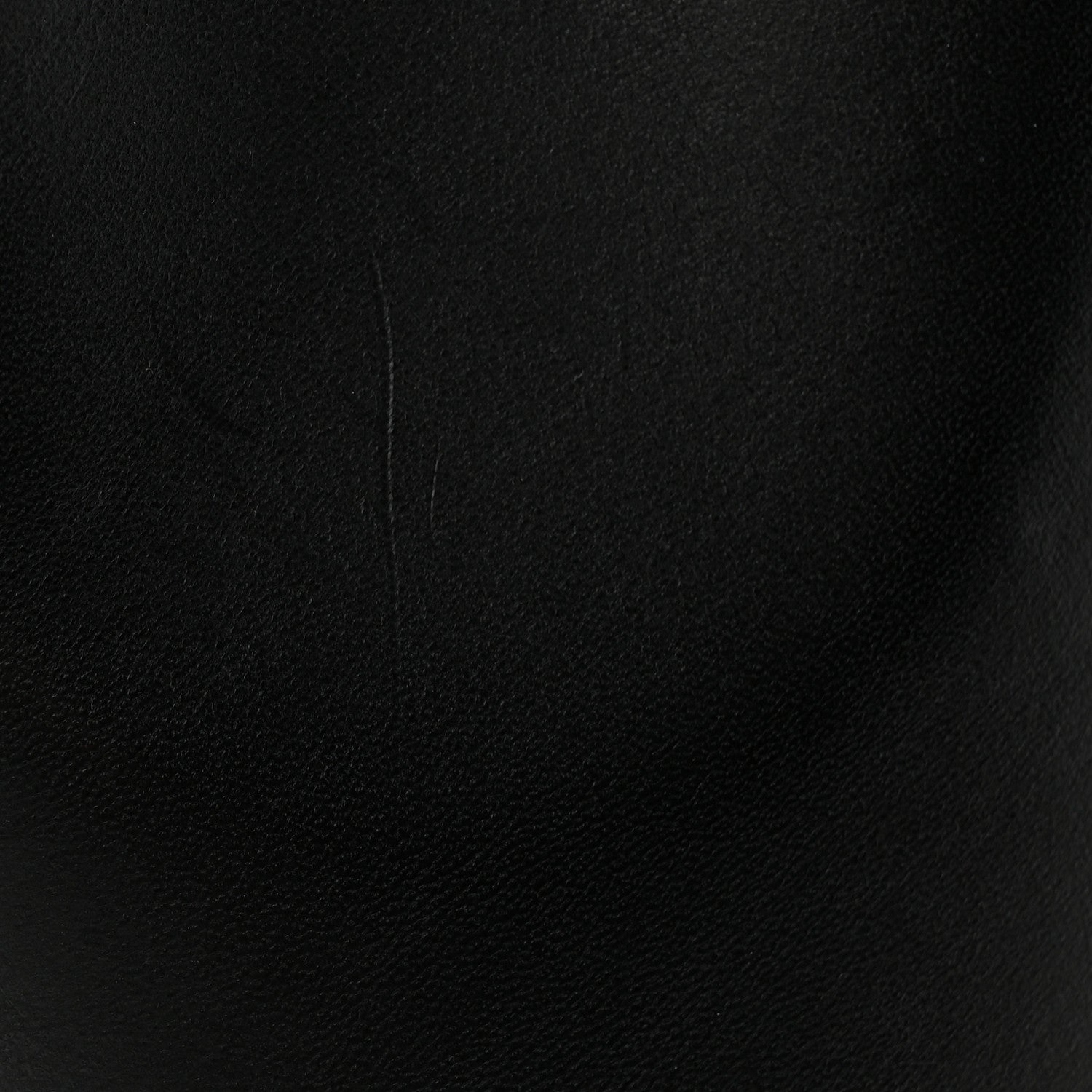 Calfskin Mini Bucket Bag Black Flamma