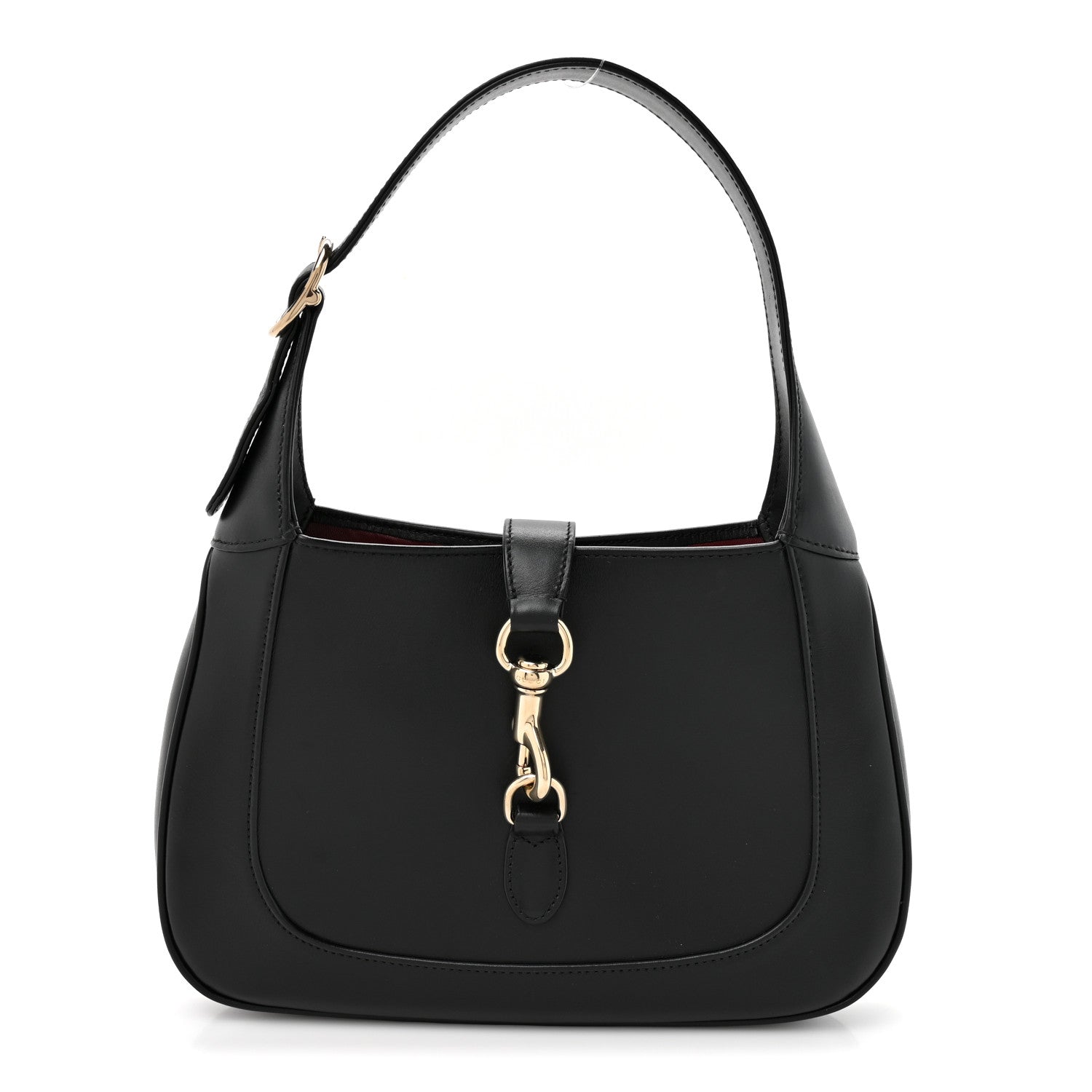 Calfskin Small Jackie Shoulder Bag Black