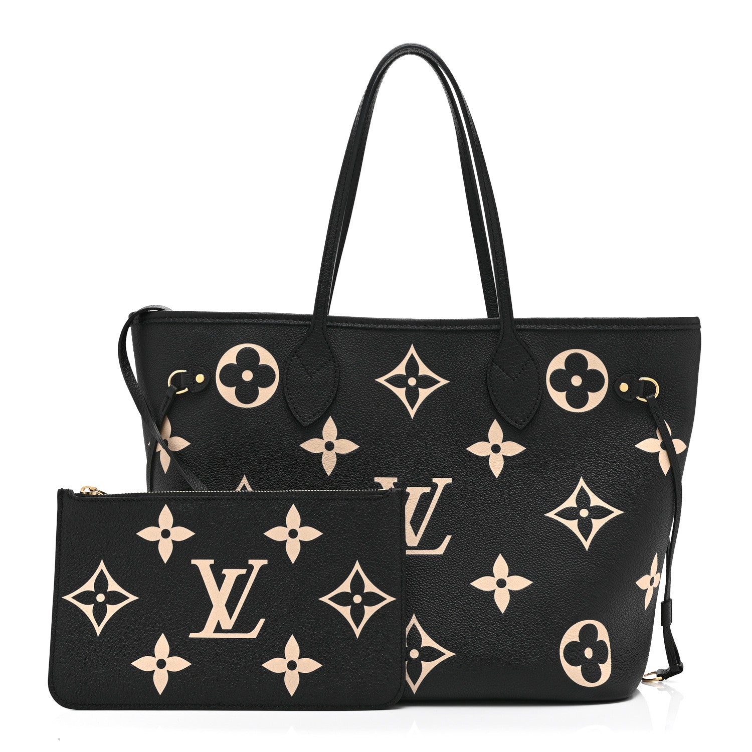 Empreinte Monogram Giant Neverfull MM Black Beige