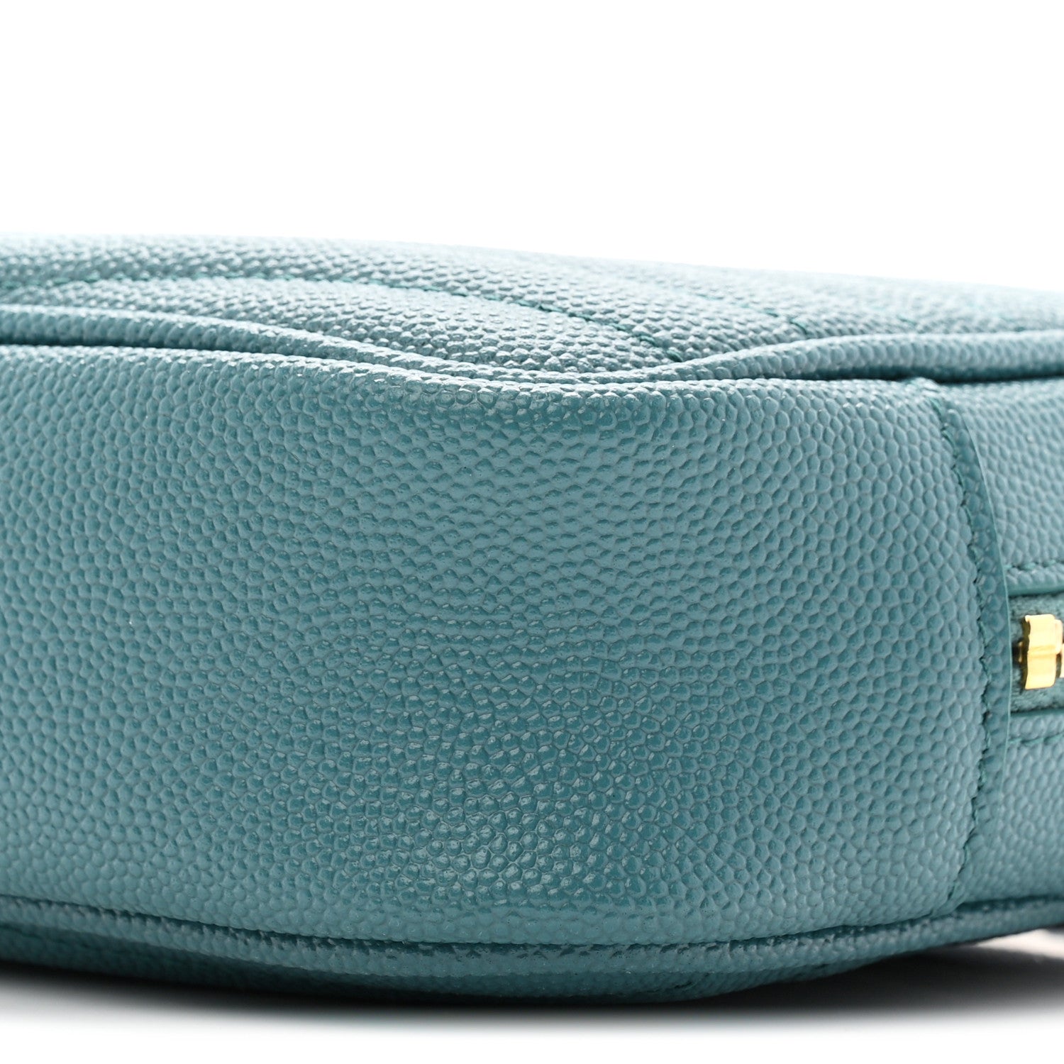 Grain De Poudre Matelasse Monogram Mini Lou Camera Bag Blue Vert