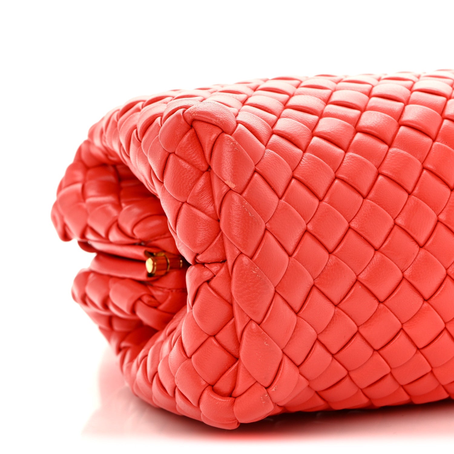 Nappa Intreccio Mini Padded Handle Bag Sunburst