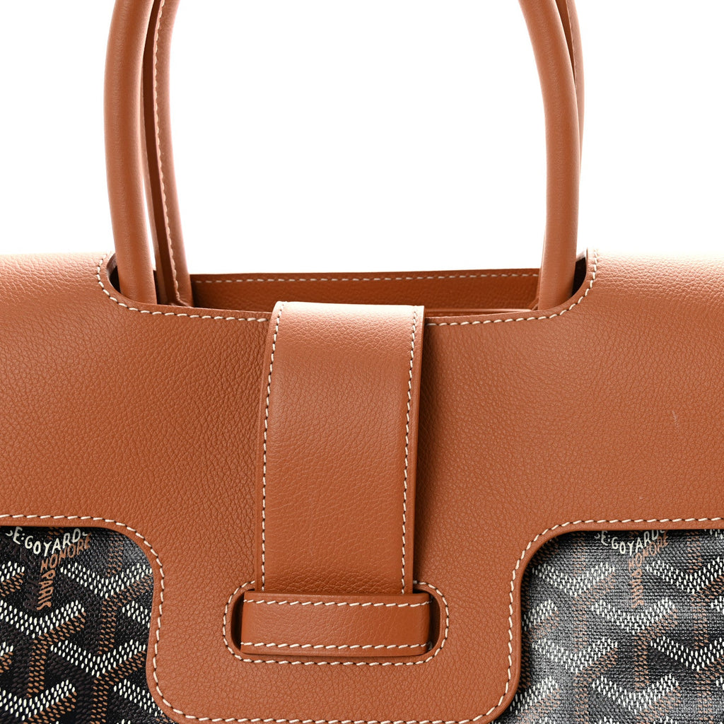 Goyardine Saigon Tote Black Gold